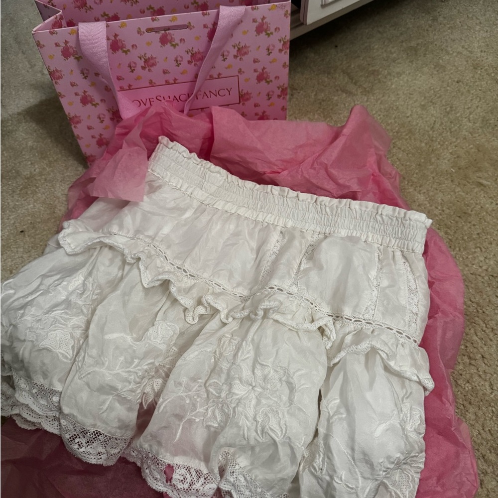 LoveShackFancy Cream Skirt (comes with bag)